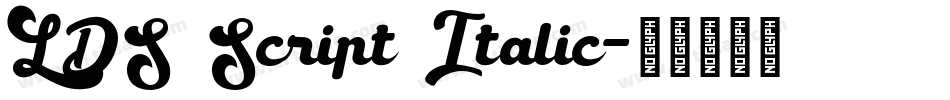 LDS Script Italic字体转换